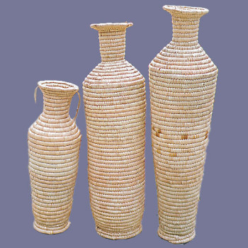 Decorative Woven Vase Set