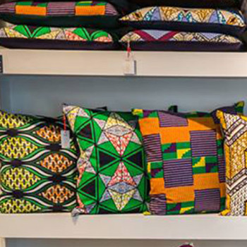 African Print Throw Pillows