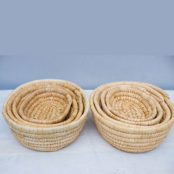 Multi purpose Hand Woven Baskets Set 3