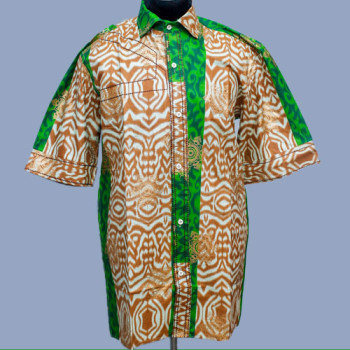 Male African Print Shirt 1